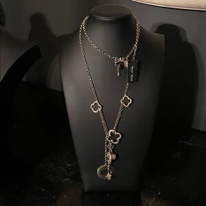 #0088 White House Black Market Gold Pendant Necklace